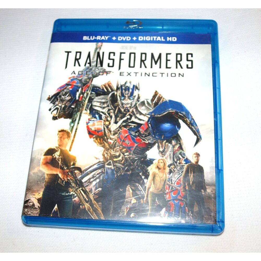 Transformers- Age of Extinction (Blu-ray/DVD, 3-disc set, 2014) Michael Bay Film